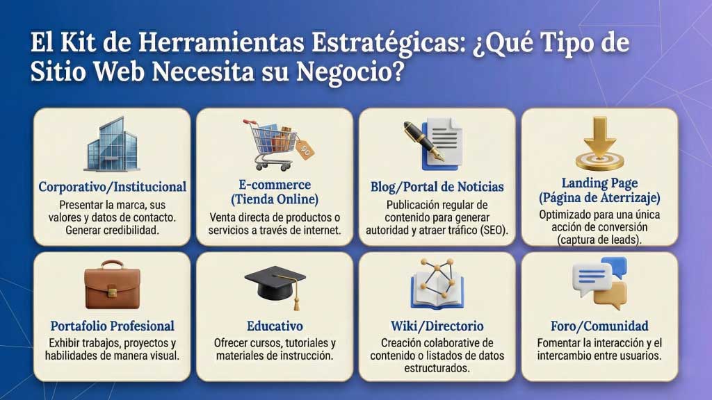 tipos de sitios web