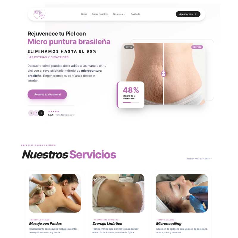 Sitio Web mas agenda WhastApp